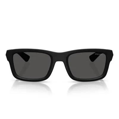 Prada Sunglasses Psb10 S 1 Bo08 Z Red Line Matte Black/dark Gray Men In Pink