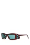Prada Burgundy Acetate Opr B03s Sunglasses In Red