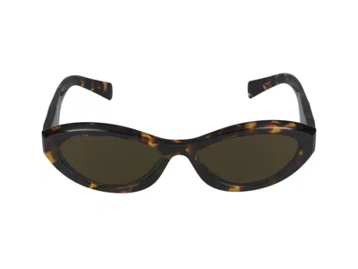 Prada Sunglasses In Sage Green/tartarugato Honey