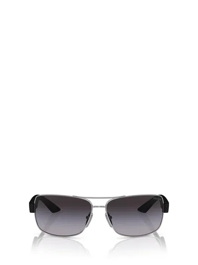 Prada Linea Rossa Sunglasses In Silver