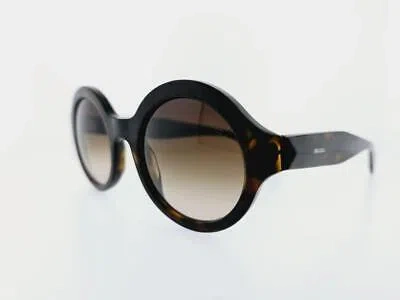 Pre-owned Prada Sunglasses Spr 06qs 2au6s1 51mm Havana Frame Brown Gradient Lenses