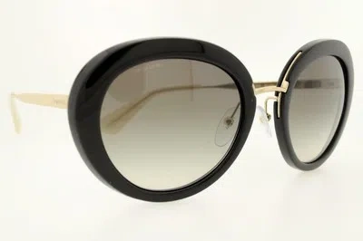 Pre-owned Prada Sunglasses Spr 16qs 1ab0a7 55mm Black Frame With Gray Gradient Lenses