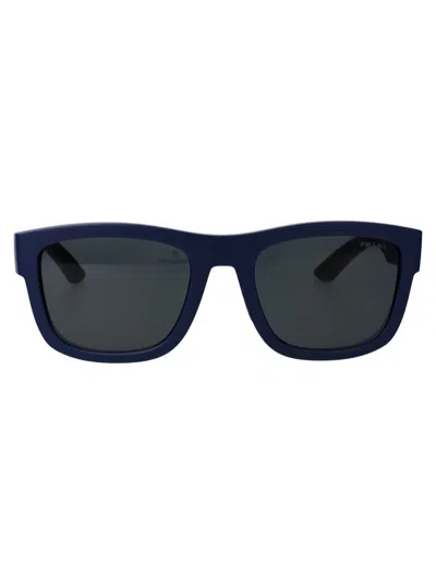 Prada Sunglasses In Tfy06f Blue Rubber