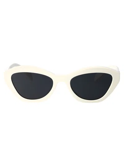 Prada White Acetate Sunglasses