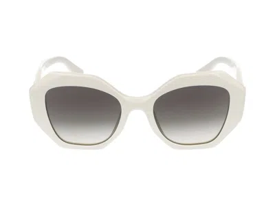 Prada Sunglasses In White Talc