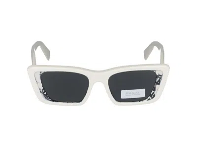 Prada Sunglasses In White/havana Black