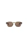 Prada Sunglasses With The Iconic Metal Plaque In Brown