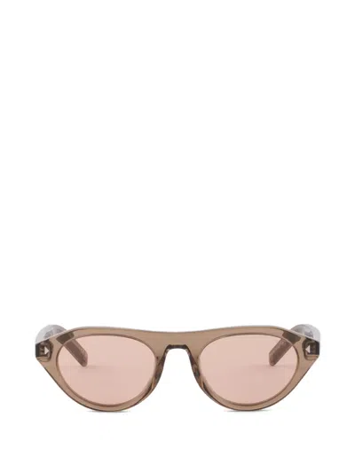 Prada Sunglasses With Iconic Metal Plaque In Multi