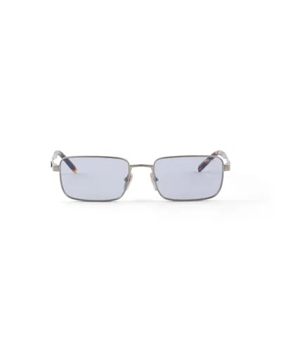 Prada Sunglasses With Logo In Silver