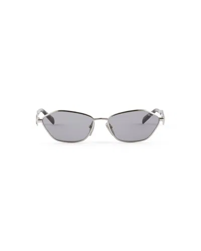 Prada Sonnenbrille Mit  Logo In Gray