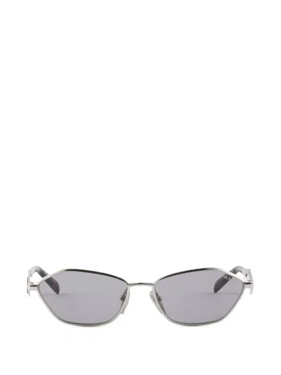 Prada Sunglasses With  Logo In Silver