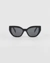 Prada Sunglasses With Logo In Slate Gray Lenses