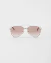 Prada Sunglasses With The Iconic Metal Plaque