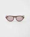 Prada Triangle-detail Cat-eye Sunglasses