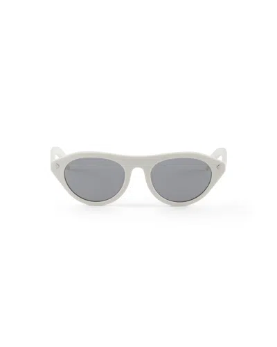 Prada Sunglasses With The Iconic Metal Plaque In Gray