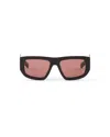 Prada Sonnenbrille Mit Triangolo-logo In Black