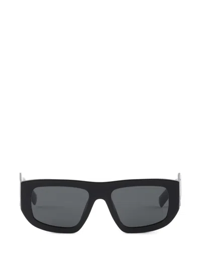 Prada Sunglasses With Triangle Logo In Metallic