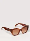 Prada Sunglasses Woman Beige In Brown