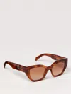 Prada Sunglasses Woman Beige In Brown