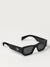 Prada Rectangular Unisex Sunglasses, Pr A01s In Black