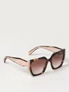 Prada Sunglasses Woman Brown In Brown