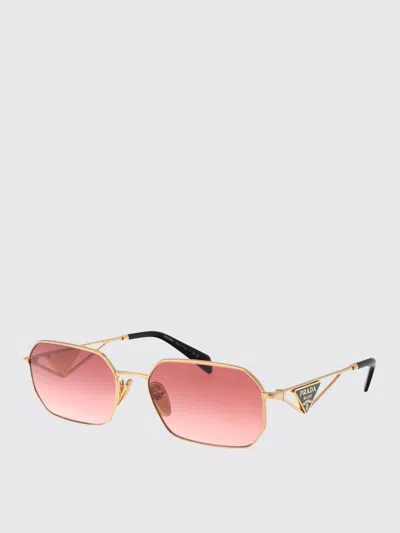 Prada Sunglasses Woman  In Gold