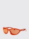 Prada Metallized Orange Nylon Sunglasses In Orange