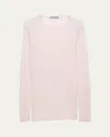 Prada Superfine Cashmere And Silk Slim-fit Sweater In Rosa