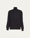 Prada Superfine Cashmere Knit Turtleneck In F0002 Nero