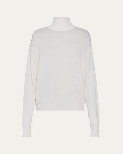 Prada Rollkragenpullover Aus Kaschmir In White