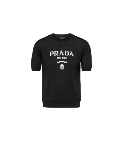 PRADA RUNDHALSPULLOVER AUS SUPERFINE-WOOL