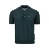 Prada Superfine Wool Polo Shirt In Green