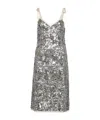 Prada Suspender Dress In Silver