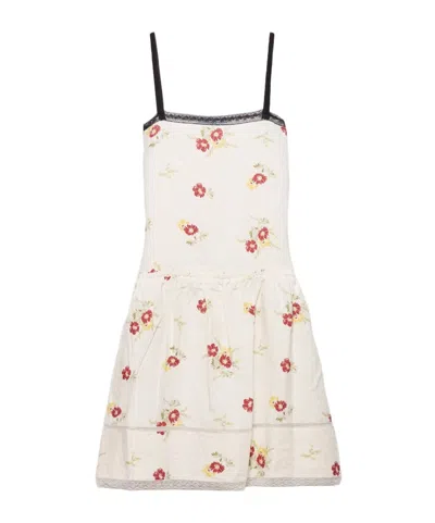 Prada Suspender Dress In Red