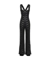 Prada Suspender Jumpsuit In Black