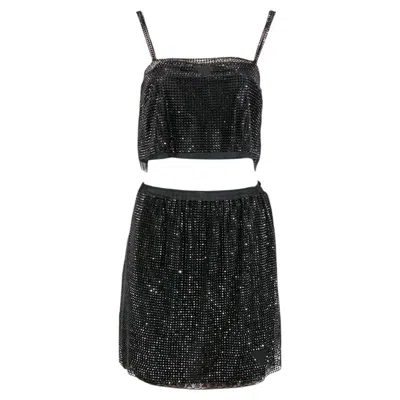 Pre-owned Prada Swarovski 2021 Black Rhinestones Set