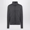 Prada Technical-fabric Zip-up Sweatshirt In Gray