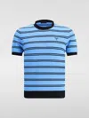 Prada T-shirt Aus Baumwolle Und Seide In Black