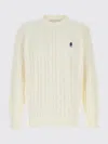 Prada Off White Logo Sweaters In Neutral