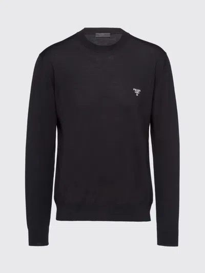 Prada Sweater Men  In Black