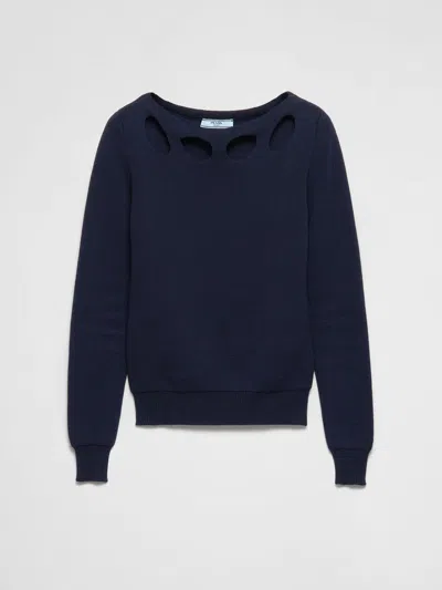 Prada Sweater Woman  In Blue