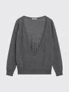 Prada Pullover Aus Kaschmir Mit V-ausschnitt In Gray
