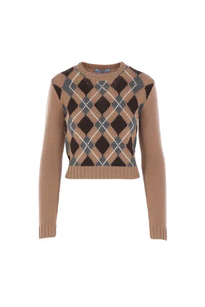 Prada Sweaters In Brown