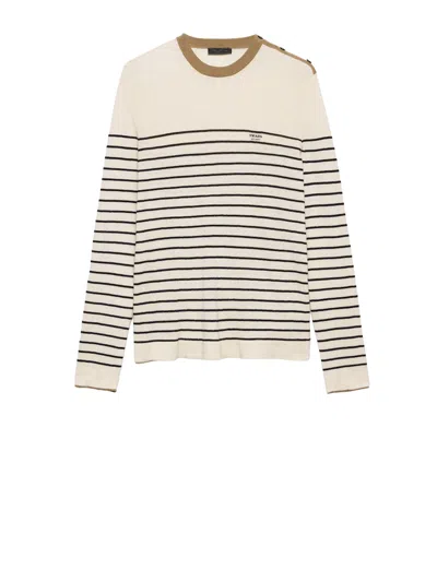 Prada Sweaters Natural In Brown