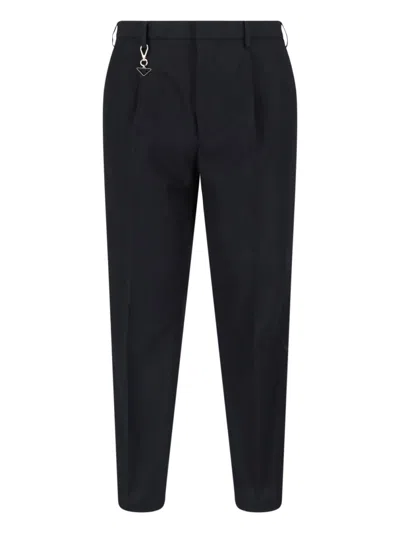 Prada Sweatpants With Keychain In Black