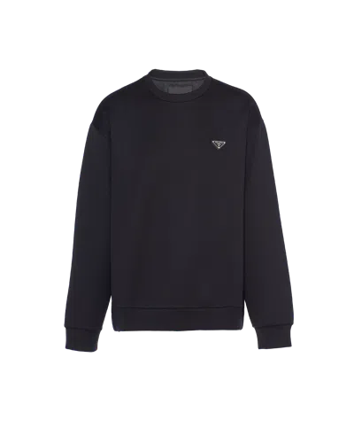 PRADA TECHNICAL COTTON SWEATSHIRT