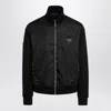 Prada Sweatshirt With Re-nylon Insert In Black