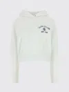 Prada Logo-embroidered Cotton Sweatshirt In White