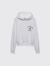 Prada Cotton Fleece Hoodie In White
