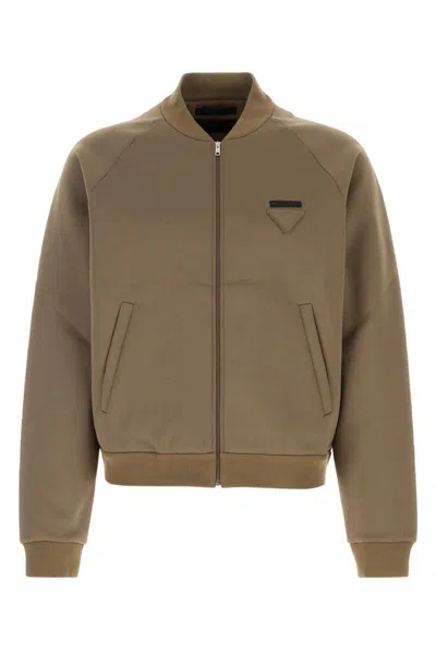 Prada Sweatshirts In Brown